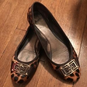 Isola Britt Leopard horse hair flats 7.5